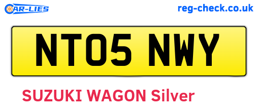 NT05NWY are the vehicle registration plates.