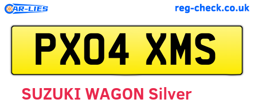 PX04XMS are the vehicle registration plates.