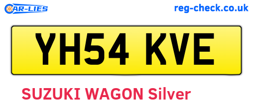 YH54KVE are the vehicle registration plates.