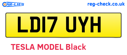 LD17UYH are the vehicle registration plates.