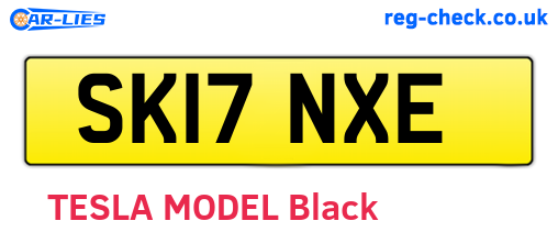 SK17NXE are the vehicle registration plates.