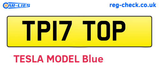 TP17TOP are the vehicle registration plates.