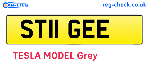 ST11GEE are the vehicle registration plates.
