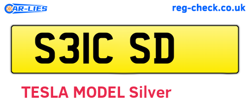 S31CSD are the vehicle registration plates.