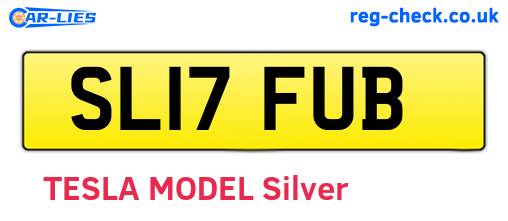 SL17FUB are the vehicle registration plates.