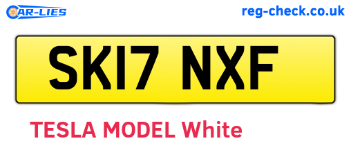 SK17NXF are the vehicle registration plates.