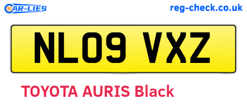 NL09VXZ are the vehicle registration plates.