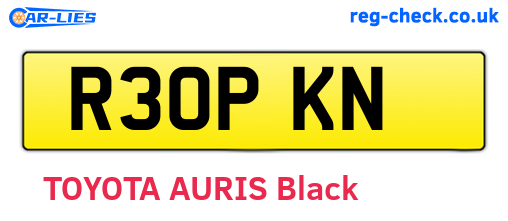 R30PKN are the vehicle registration plates.