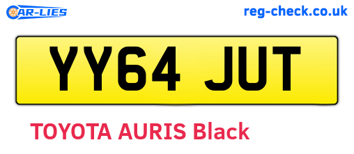 YY64JUT are the vehicle registration plates.