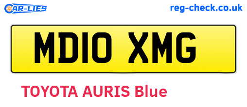 MD10XMG are the vehicle registration plates.