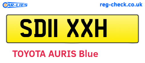 SD11XXH are the vehicle registration plates.