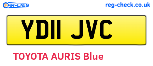 YD11JVC are the vehicle registration plates.