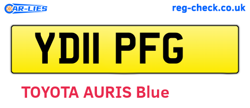 YD11PFG are the vehicle registration plates.