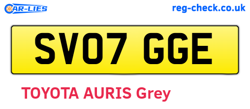 SV07GGE are the vehicle registration plates.