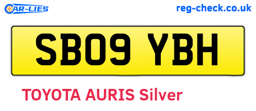 SB09YBH are the vehicle registration plates.