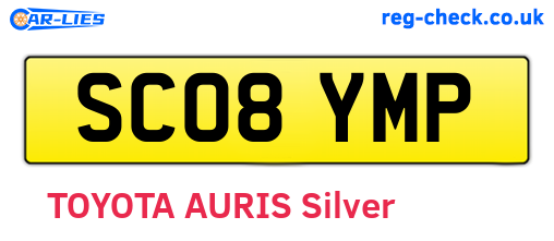 SC08YMP are the vehicle registration plates.