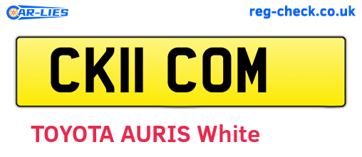 CK11COM are the vehicle registration plates.