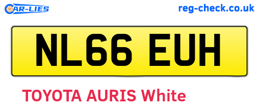 NL66EUH are the vehicle registration plates.