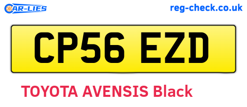 CP56EZD are the vehicle registration plates.