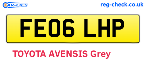 FE06LHP are the vehicle registration plates.