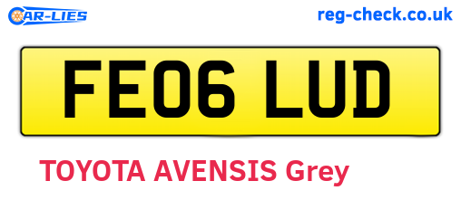 FE06LUD are the vehicle registration plates.