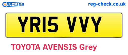 YR15VVY are the vehicle registration plates.