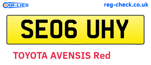 SE06UHY are the vehicle registration plates.