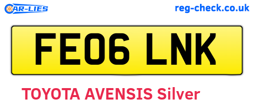 FE06LNK are the vehicle registration plates.