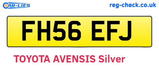 FH56EFJ are the vehicle registration plates.