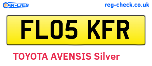 FL05KFR are the vehicle registration plates.