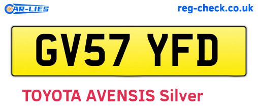 GV57YFD are the vehicle registration plates.