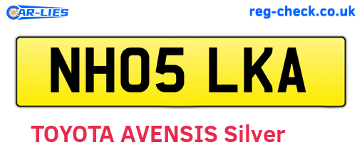 NH05LKA are the vehicle registration plates.