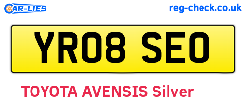 YR08SEO are the vehicle registration plates.