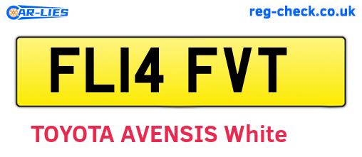 FL14FVT are the vehicle registration plates.