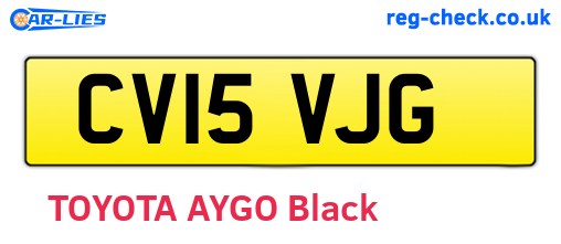 CV15VJG are the vehicle registration plates.
