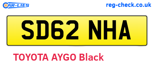 SD62NHA are the vehicle registration plates.