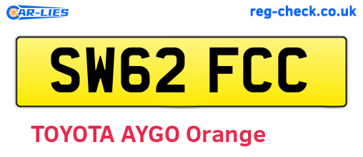 SW62FCC are the vehicle registration plates.