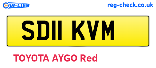 SD11KVM are the vehicle registration plates.