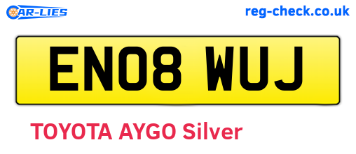 EN08WUJ are the vehicle registration plates.