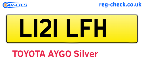 L121LFH are the vehicle registration plates.