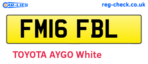 FM16FBL are the vehicle registration plates.