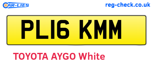 PL16KMM are the vehicle registration plates.