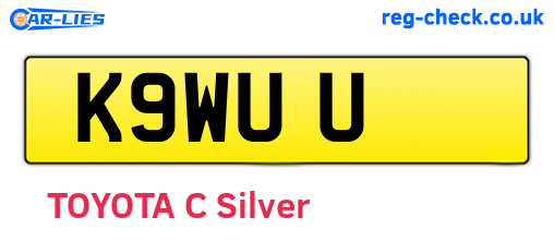 K9WUU are the vehicle registration plates.