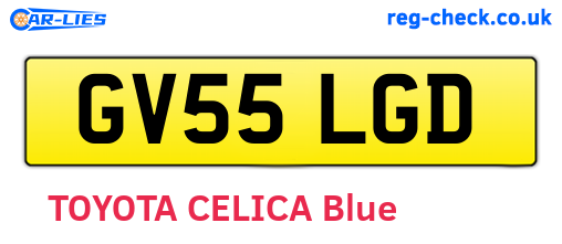 GV55LGD are the vehicle registration plates.