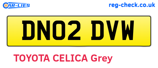 DN02DVW are the vehicle registration plates.