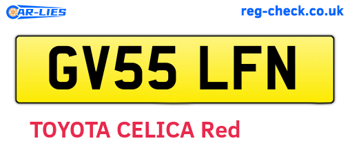 GV55LFN are the vehicle registration plates.