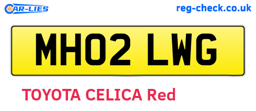 MH02LWG are the vehicle registration plates.