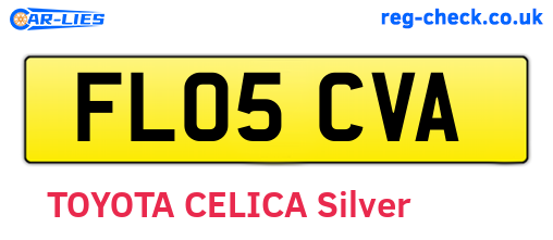 FL05CVA are the vehicle registration plates.