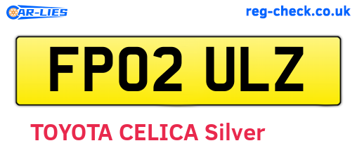 FP02ULZ are the vehicle registration plates.