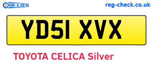 YD51XVX are the vehicle registration plates.